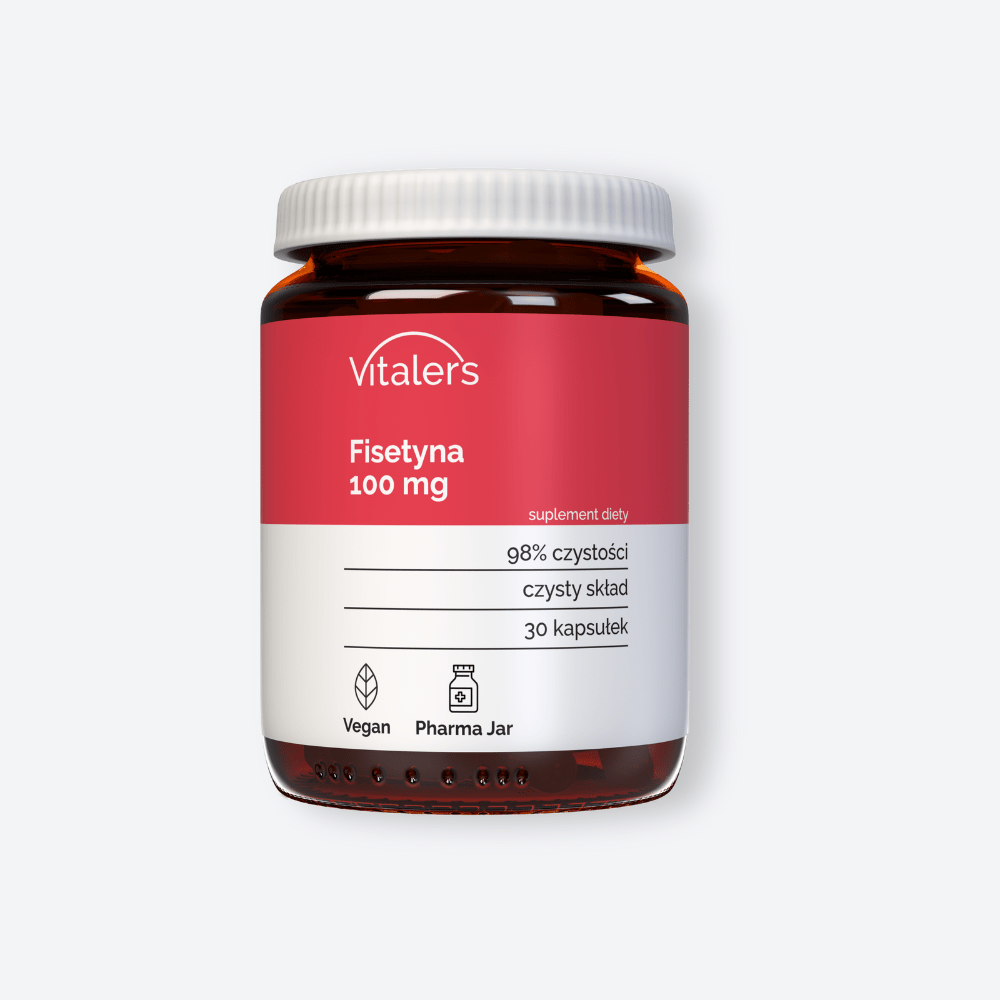 FlavoVita Fisetin 100 mg – 30 kapszulás étrend-kiegészítő főcsomagolása